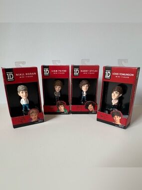 One Direction 1D Lot of 4 Mini Figures Harry Louis Niall Liam 3” Hasbro VTG NEW